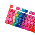 108 Keys Rainbow Keycap Set OEM Profile ABS Colorful Keycaps for 61/87/104/108 Keys Mechanical Keyboards