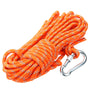 Outdoor Climbing Rope 8MM Diameter, 10M(32ft) Escape Rope With Hook Fire Rescue Parachute Rope Climbing Equipment