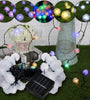 5M 20LED Dandelion Ball Solar Christmas Party Decor Outdoor Fairy String Light Lamp
