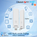 Moes Tuya Smart USB Multi-mode Gateway Bluetooth+ZigBee Wireless Hub Control Smart Home Control Compatible with Alexa GoogleHome