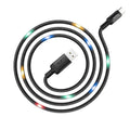 HOCO U63 Type C Charging Data Cable Sync With Backlight for Tablet Smartphone 1.2M