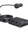 12V-24V 128W Car Charger Splitter Quick Charge PD QC 3.0 Power Socket Splitter 4 in 1 USB Charging Socket For Phone DVR