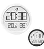Electronic Hygrometer Alarm Clock Folding Bracket LED Display Temperature Wall Desk Clock For Living Room Kitchen Home Decor