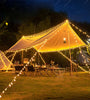 6m/10m Long String Lights Camping Lamp Outdoor Crystal Globe Lights Waterproof USB Powered Patio Light for Camping Tent