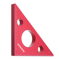 ENJOYWOOD Woodworking Carpenter Square Right Angle Ruler Triangle Height Ruler Metric and Imperial Scale Aluminum Alloy Measuring Tool