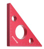 ENJOYWOOD Woodworking Carpenter Square Right Angle Ruler Triangle Height Ruler Metric and Imperial Scale Aluminum Alloy Measuring Tool