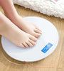 Household Electronic Scale Intelligent Automatic shut-down LCD Display USB Rechargeable Accurate  Round Scale Body Scale for Health Fat Loss Measuring