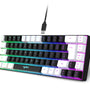 (ISO Layout) HXSJ 68 Keys Wired Gaming Keyboard RGB 60% For PC Home Office