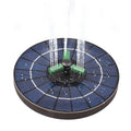Color RGB Light Solar Fountain Swimming Pool Landscape Automatic Boat Bilge Pump 360 Degree Rotating Nozzle 9V/4W Floating Waterfall Fountain Bird Bath Outdoor Decoration Portable