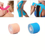 3.8mm*5cm Elastic Kinesiology Tape Breathable Pain Relief Sports Bandage Care First Aid Tape Muscle Injury Sports Tape for Outdoor Gym