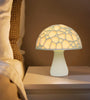 18cm 3D Mushroom Night Light Touch Control 2 Colors USB Rechargeable Table Lamp for Home Decoration