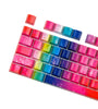 108 Keys Rainbow Keycap Set OEM Profile ABS Colorful Keycaps for 61/87/104/108 Keys Mechanical Keyboards