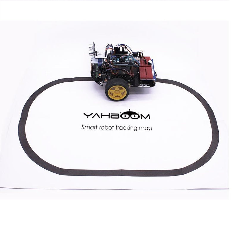 Yahboom Tracking Map Smart Car Tracking Track Patrol Tracking Track Infrared Black and White Line Map
