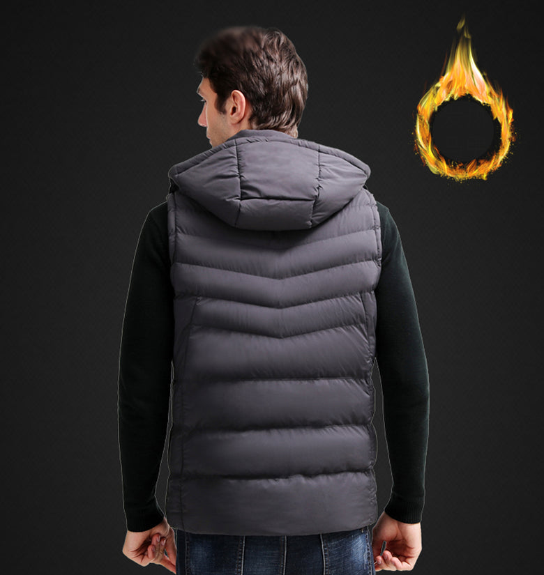 Electric Heating Coat Jacket Cloth USB Intelligent Winter Heated Warm Vest