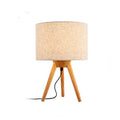 American LED Creative Personality Bedroom Bedside Wooden Table Lights Nordic Wooden Art Study Desk Lamp