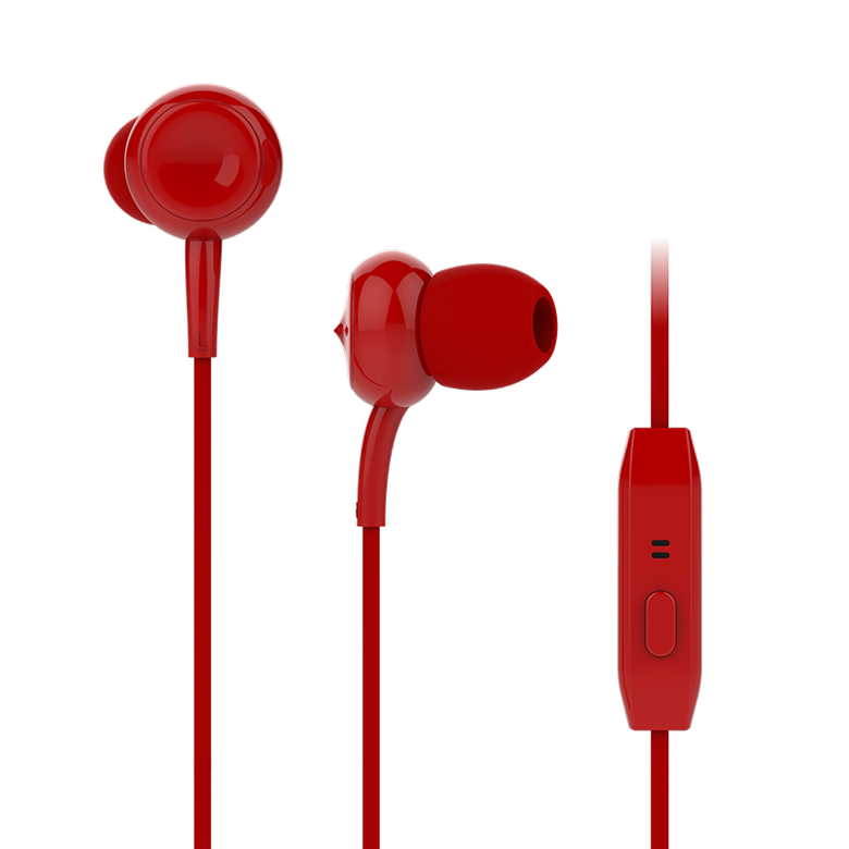 KIVEE MT02 3.5mm Wired Control In-Ear Headphones HiFi HD Voice Earphone with Mic for PC Laptop Computer