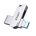 Eaget F20 USB3.0 Flash Drive Zinc Alloy 360 Rotation Pendrive Flash Memory Disk 32G 64G 128G 256G Thumb Drive