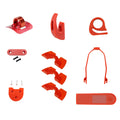 10PSC Red/Black/White Starter Kit Scooter Accessories For Scooter M365/M187/PRO
