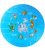 170mm PVC Blue Sprinkler Play Mat With Cartoon Pattern For Kids Summer Play