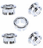 Sink Round Ring Overflow Spare Cover Tidy Chrome Trim Bathroom Ceramic Basin Overflow Ring