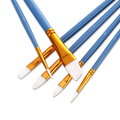 10Pcs Painting Brush White Nylon Hair Drawing Brush Watercolor Oil Painting Brush Set Hook Line Pen