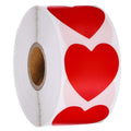 Heart Shape of Red Stickers Seal Labels 500Pcs/roll Labels Stickers Scrapbooking Package Wedding Decoration Stationery Sticker