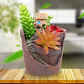 Mini Plant Pot Creative Desktop Decoration Nordic Round Pen Holder Desktop Accessories Resin