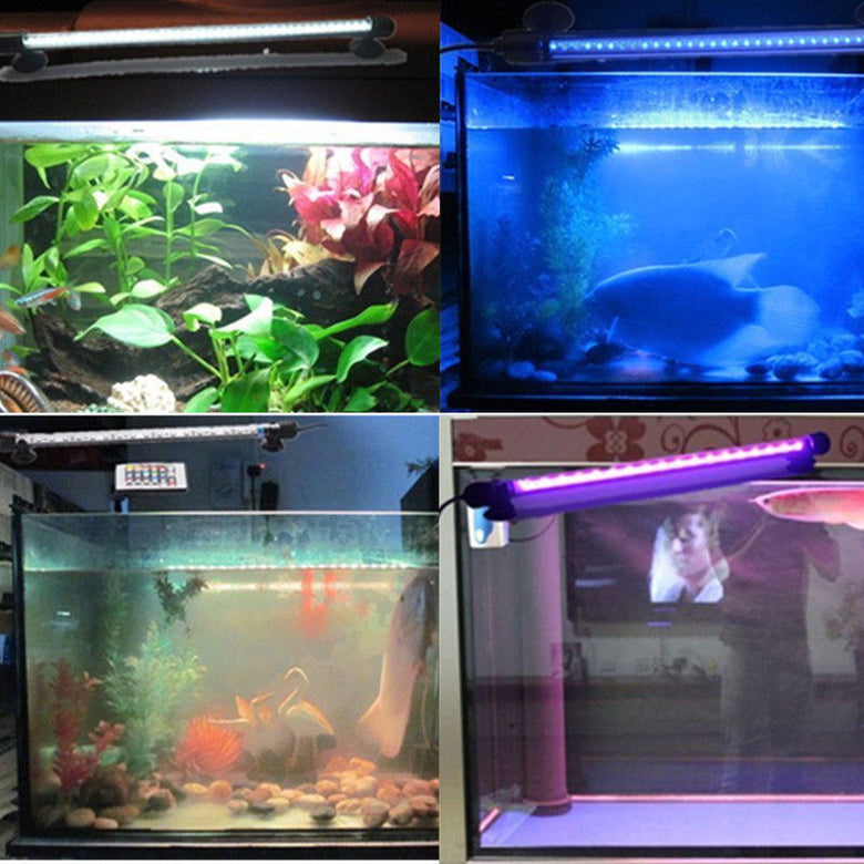 72CM 11.1W IP68 Waterproof 42PCS LED Aquarium Light  RGB Remote LED Fish Tank Light Submersible