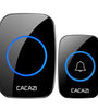 CACAZI Smart Home Wireless Music Doorbell 60 Chimes 5 Volume 300M Remote IP44 Waterproof Door Bell