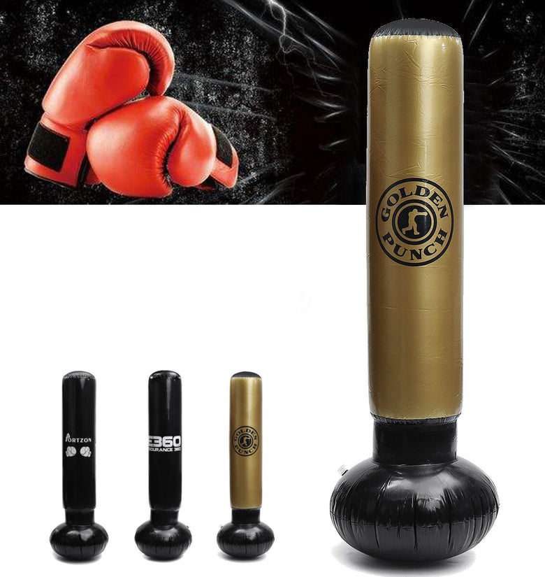 Inflatable Boxing Target Punching Bag Standing Home Gym Fitness Training Tool Reduce Pressure Tumbler