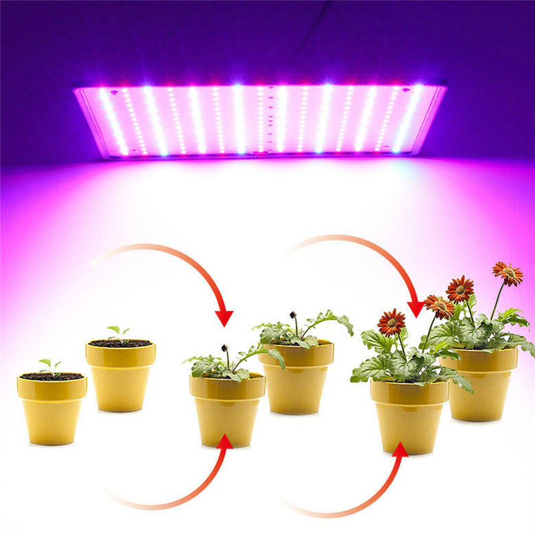 225 LED Grow Light Lamp Full Spectrum Ultrathin Panel Indoor Plant Veg Flower