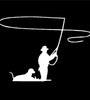 16.5x11.5cm Go Fishing Personalized Car Stickers Auto Truck Vehicle Motorcycle Decal