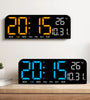9 Inch Large Digital Wall Clock Temperature Date Week Timing Countdown Light-sensing Table Clock 2 Alarm 12/24H LED Alarm Clock