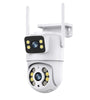 Hiseeu WS318 4K 6MP Wifi Surveillance Camera Dual Lens 4X Digital Zoom AI Human Detect IP66 Waterproof Wireless Outdoor Security PTZ IP Cameras EU Plug