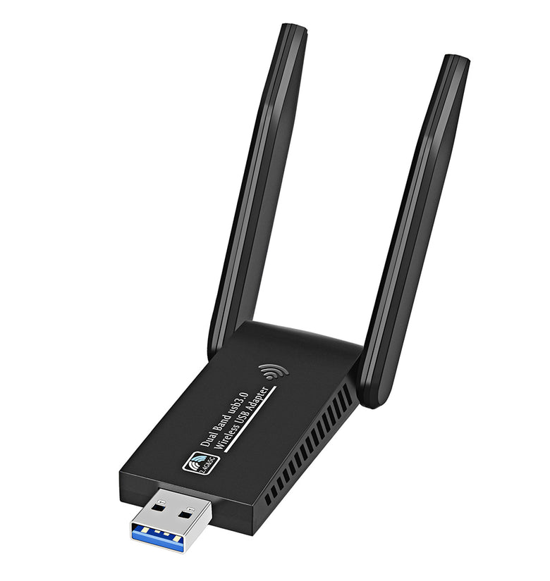 1300Mbps USB3.0 WiFi Adapter 802.11ac Dual Band  2* 5dBi Antenna Wireless Network Card WiFi Dongle Transmitter Receiver