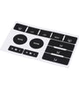 Repair kit for black buttons and decals on a 2004-2009 VW Volkswagen Touareg - Car Matte Black Worn Button Kit Stickers Decals For 20042009