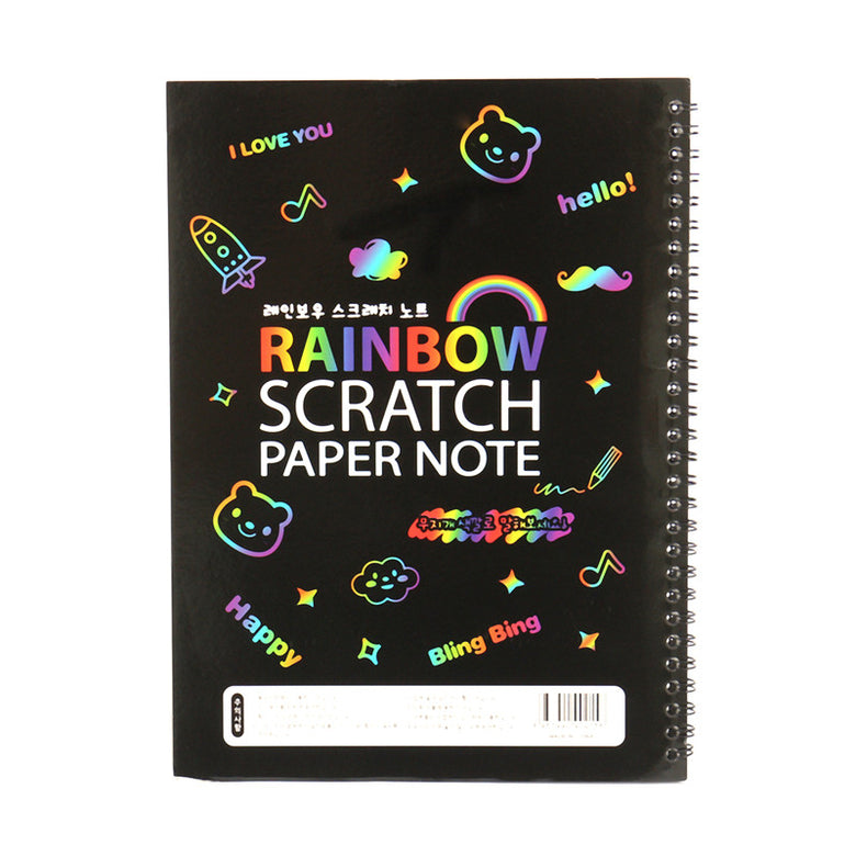 Funny Scratch Children Painting Notebook DIY Drawing Toy Big Blow Painting Children Educational Toys