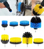 4pcs Drill Scrubber Brush Cleaning Brush Power Tool Electric Bristle Bathtub Tile Grout Cleaner