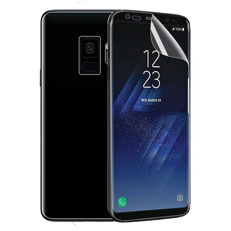 Curved Edge Clear Soft PET Phone Screen Protector for Samsung Galaxy S9
