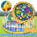 Yellow Lace Inflatable Water Spray Cushion Inflatable Toy Lawn Beach Game Toys