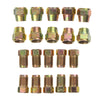 Roll Copper Steel Brake Line Pipe Tubing, 25 ft. 3/16 in., with 20 Pcs Kit Fittings (Brake Female Male Nut) - Tubing Nut"