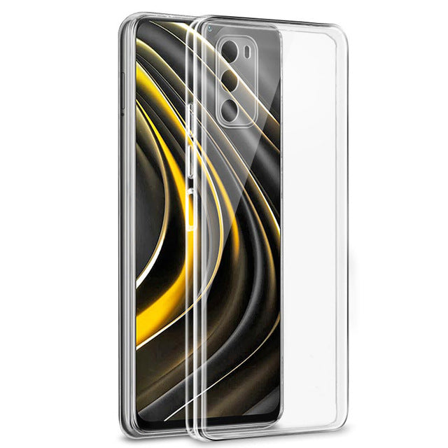Bakeey for POCO M3 Case Crystal Clear Transparent Ultra-Thin Non-Yellow with Lens Protector Soft TPU Protective Case