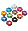 Suleve M5AN2 10Pcs M5 Cup Head Hex Screw Gasket Washer Nuts Aluminum Alloy Multicolor