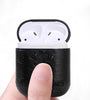 Bakeey Portable PU Leather Earphone Protective Case With Hook For Apple AirPods 1 2