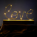 Wooden LED Night Light with 'Home' Lettering - Perfect for Party Decor - Wood Mini Home Love Desktop Letter Lamp Home