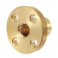 2mm Pitch Copper Screw Nut and Brass Nut for Stepper Motor 6mm Thread Lead Screw CNC Parts - T6 For
