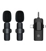 M18 3 In 1 Wireless Lavalier Microphone iOS/Type-C/3.5mm Jack Mic Intelligent Noise-Reducing for Phone Camera SLR PC Laptop