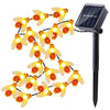 Solar Powered 5M 20LEDs Waterproof  Black Yellow Bee Fairy String Light for Garden Party Christmas