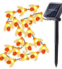 Solar Powered 5M 20LEDs Waterproof  Black Yellow Bee Fairy String Light for Garden Party Christmas