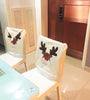 Christmas Dining Chair Cover Deer Chair Cover Deer Elk Hat Cap Christmas Banquet Party Home Office Furniture Decorations